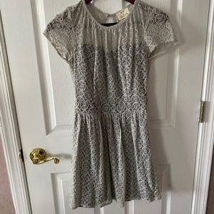 Lace open back dress